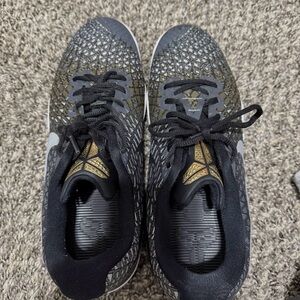 Nike Black and Gold Athletic Shoes